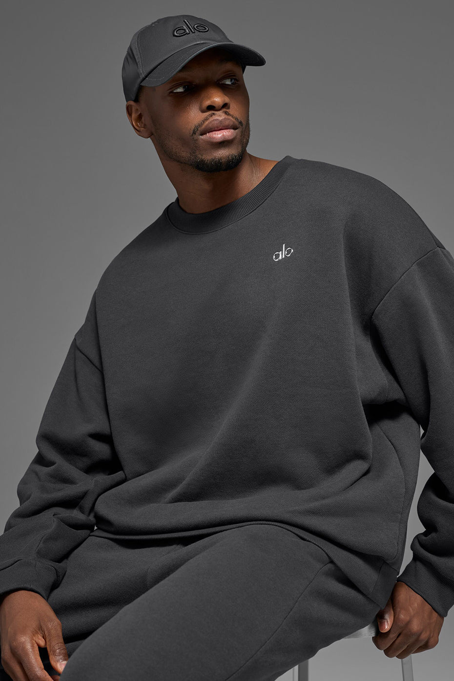 Accolade Crew Neck Pullover - Anthracite Man