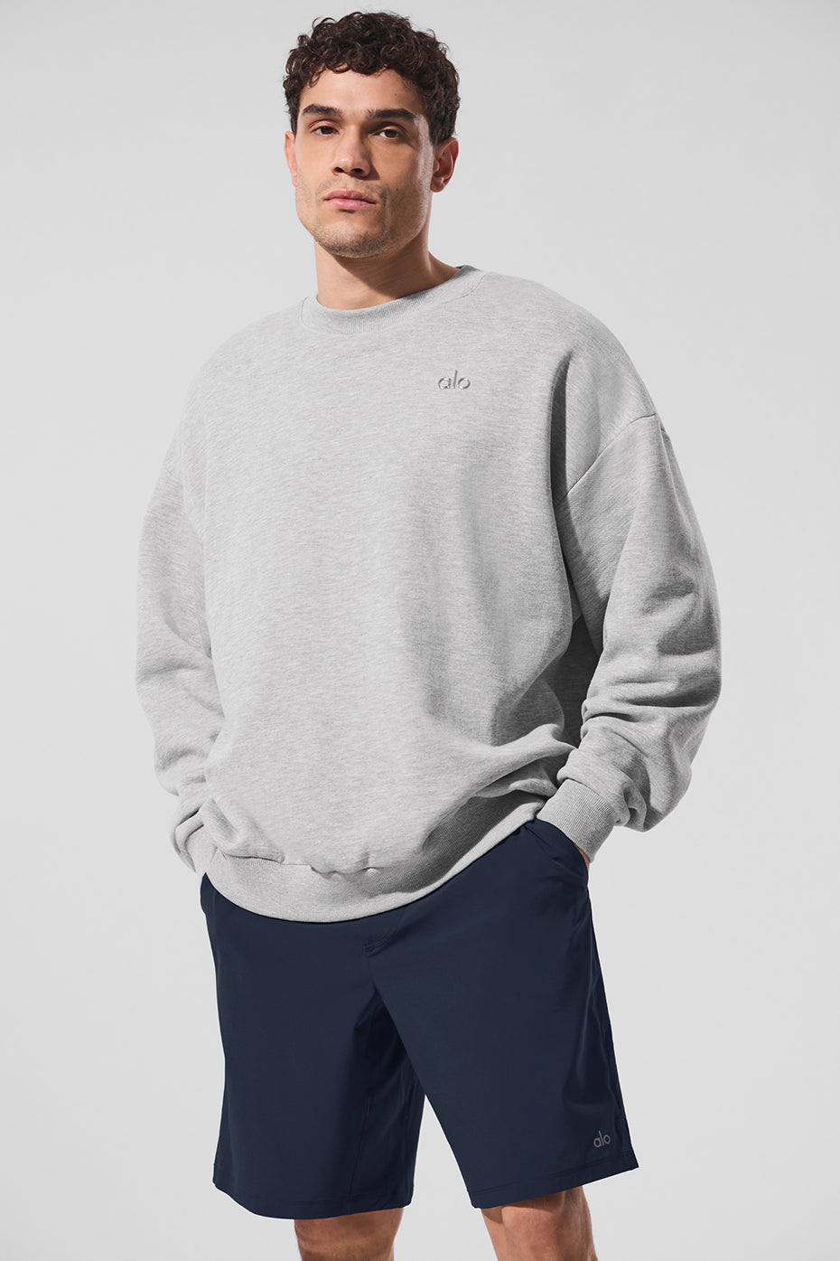 Accolade Crew Neck Pullover - Athletic Heather Grey Man