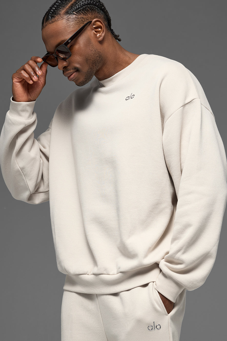 Accolade Crew Neck Pullover - Bone Man
