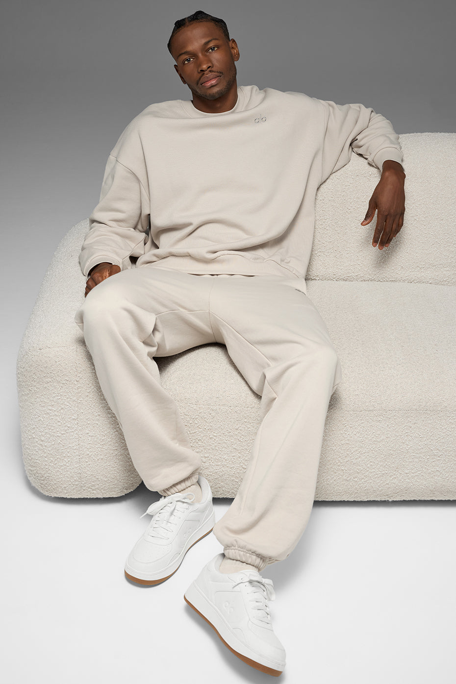 Accolade Crew Neck Pullover - Bone Man