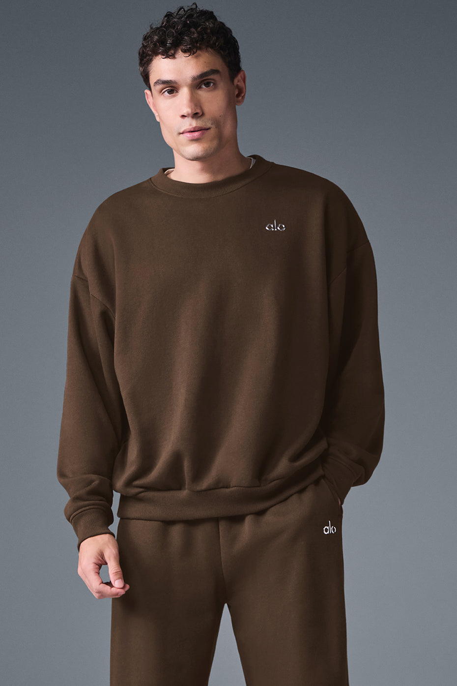 Accolade Crew Neck Pullover - Espresso Man