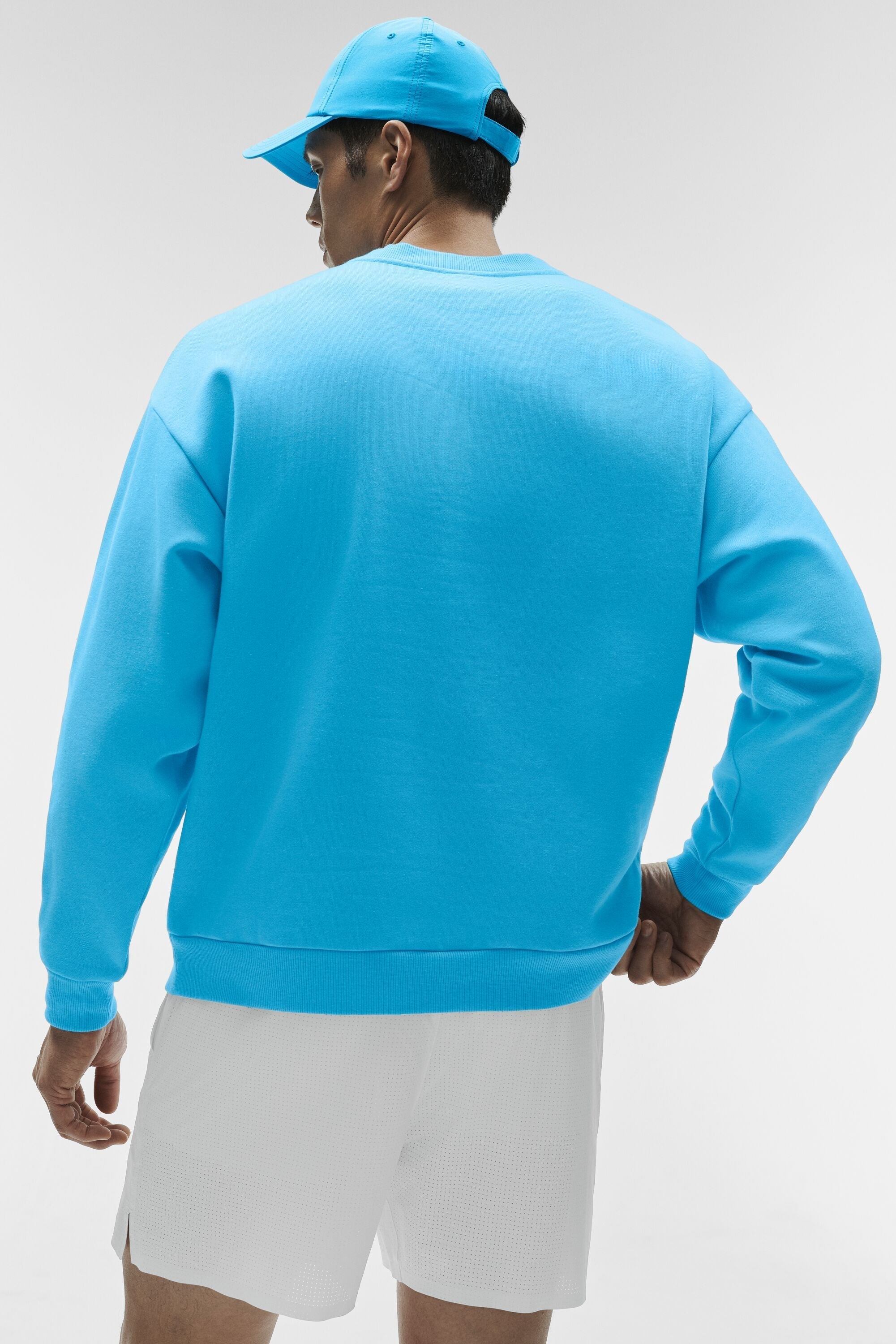 Accolade Crew Neck Pullover - Azure Blue Man