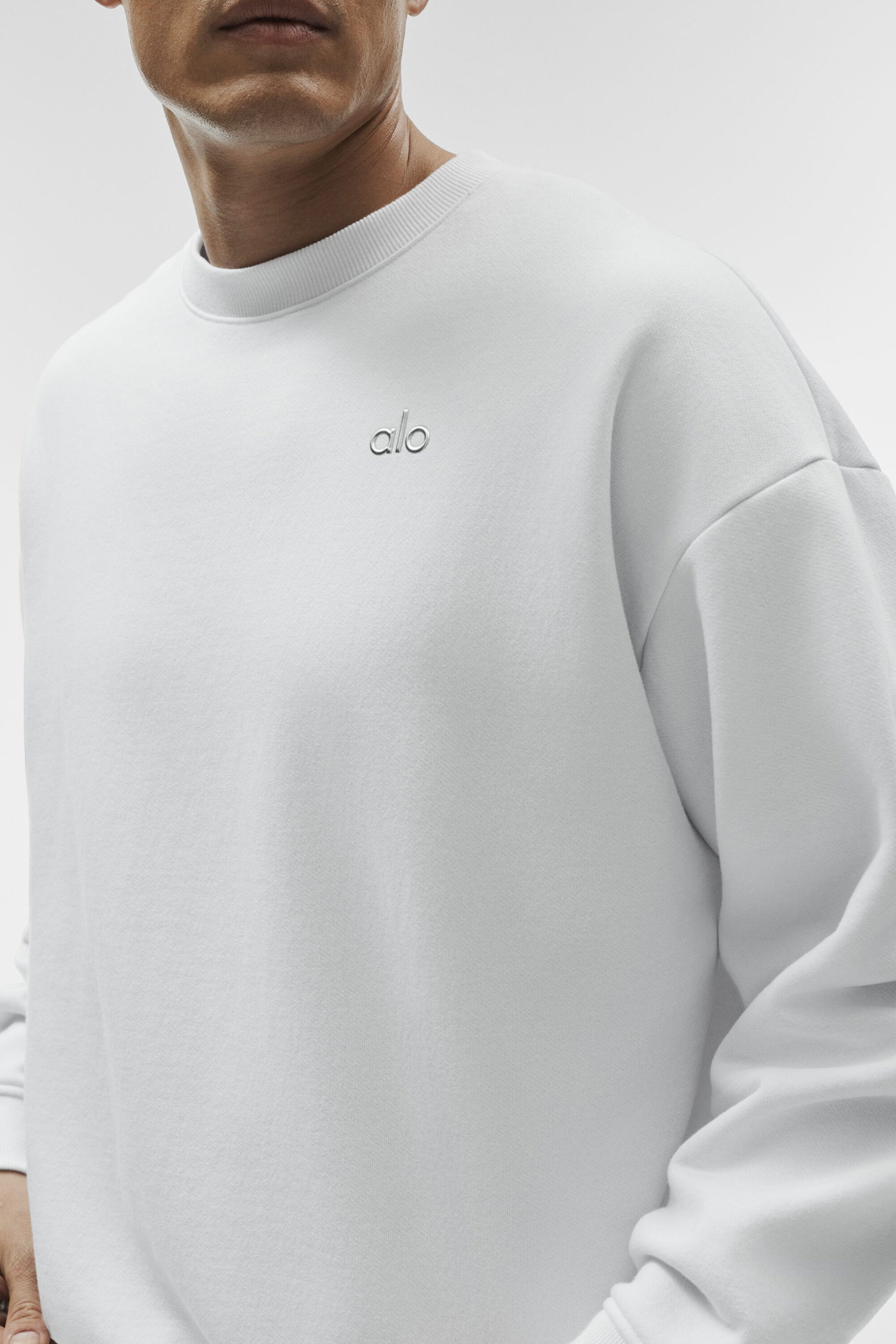 Accolade Crew Neck Pullover - White Man