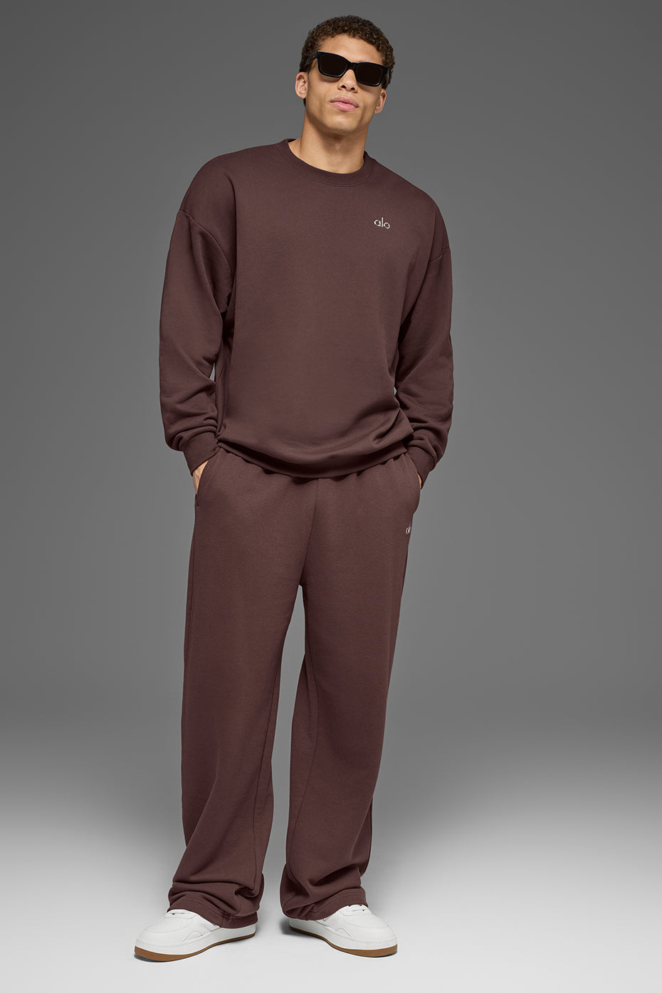 Accolade Crew Neck Pullover - Brownstone Man