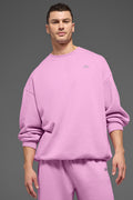 Accolade Crew Neck Pullover - Candy Heart  Pink Man