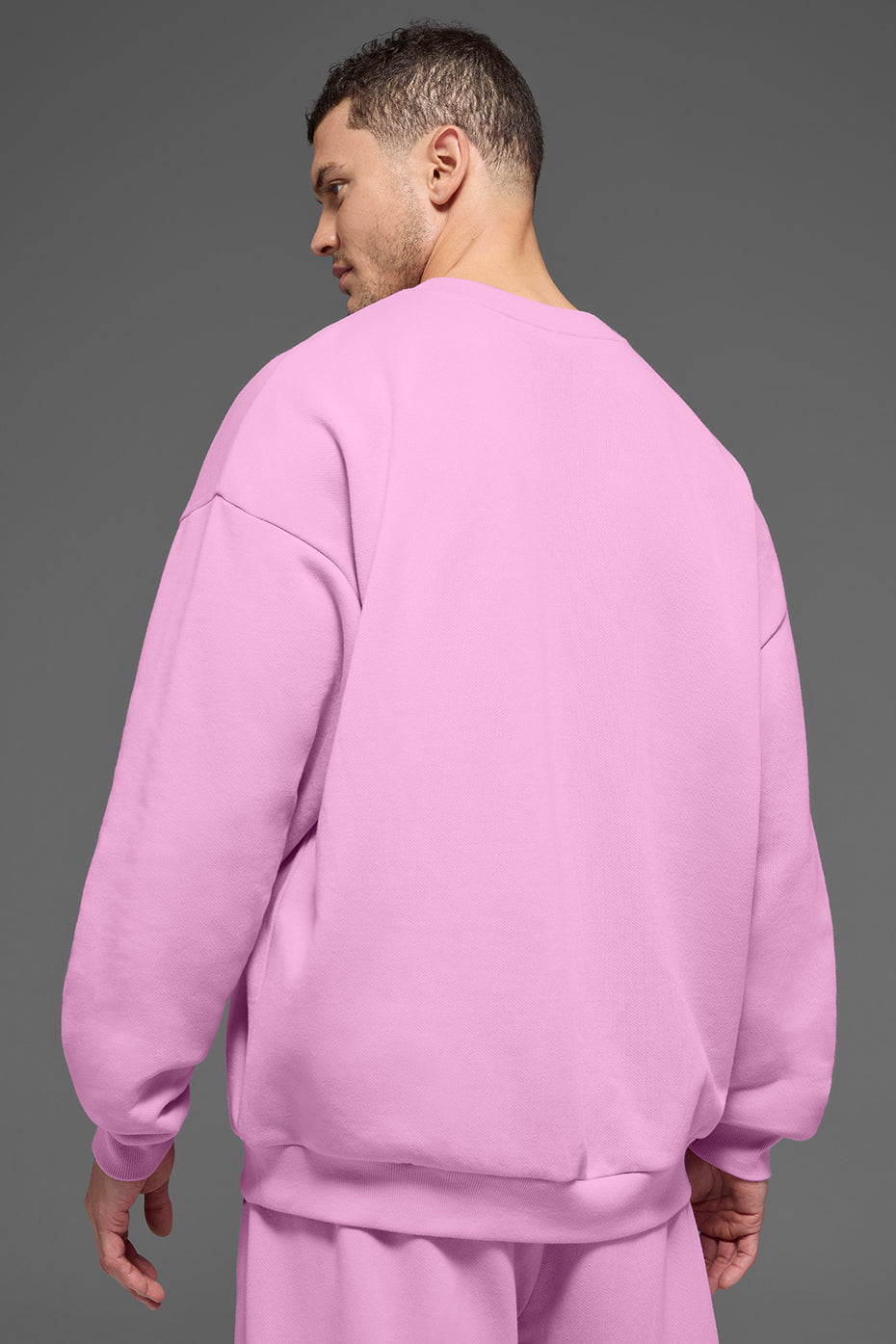 Accolade Crew Neck Pullover - Candy Heart  Pink Man