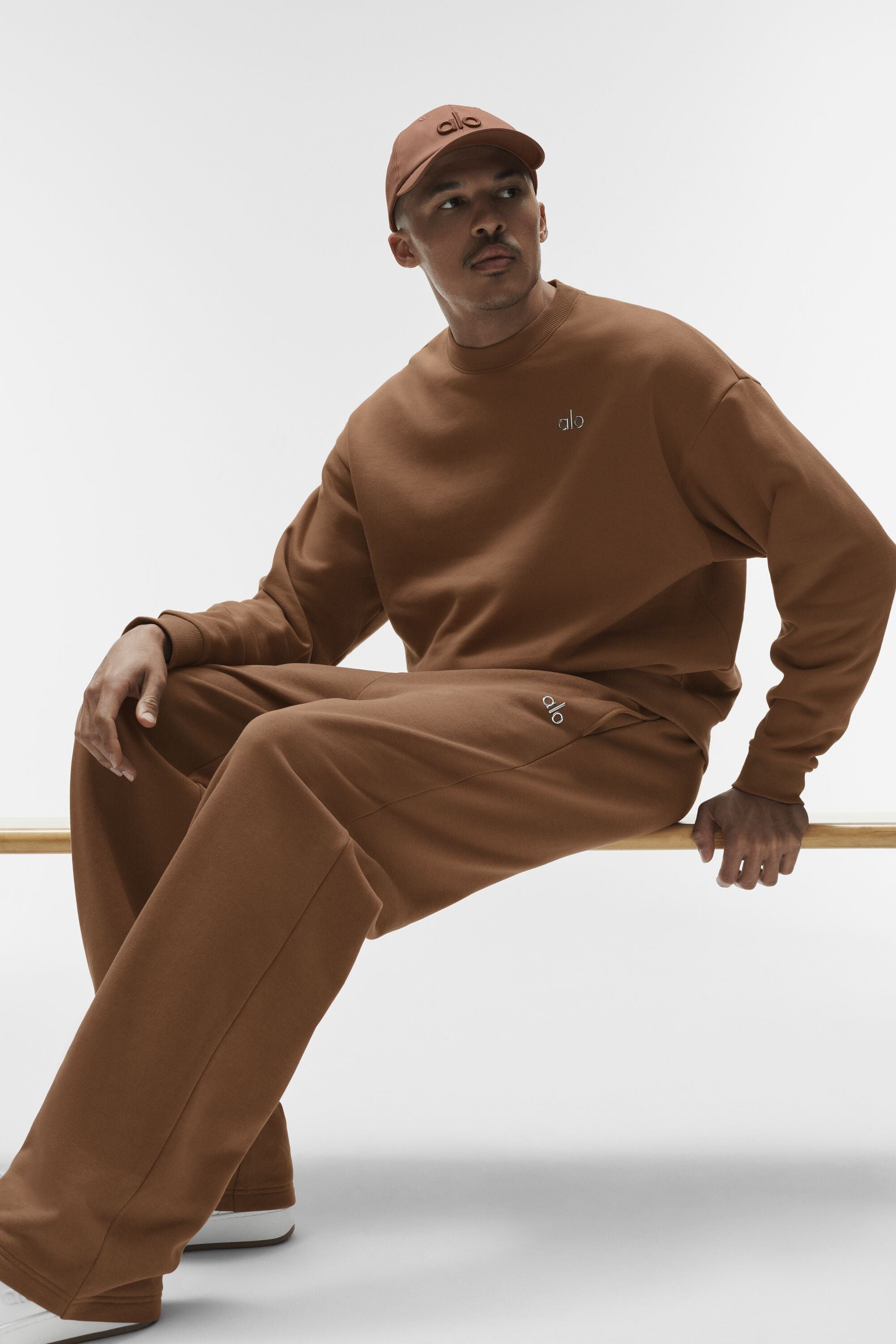 Accolade Crew Neck Pullover - Sun Kissed Brown Man