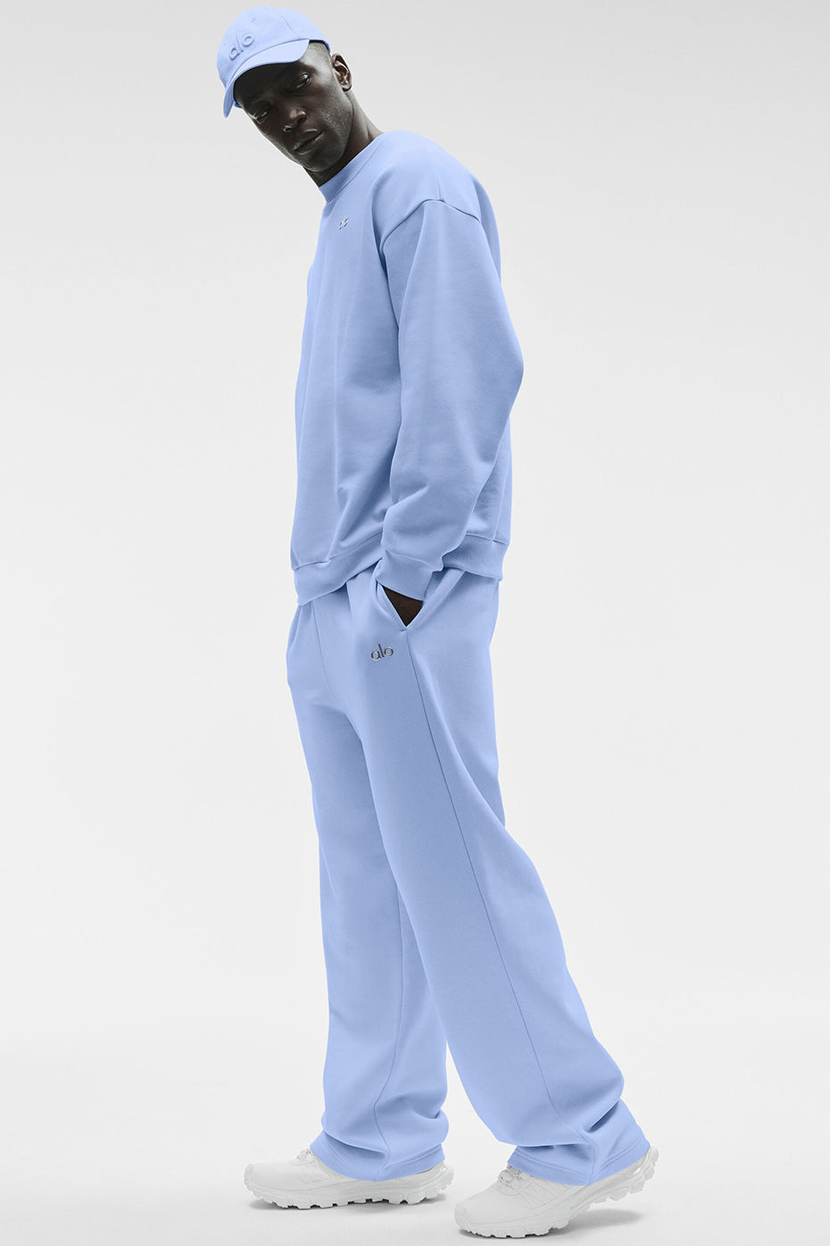 Accolade Crew Neck Pullover - Light Provence Blue Man