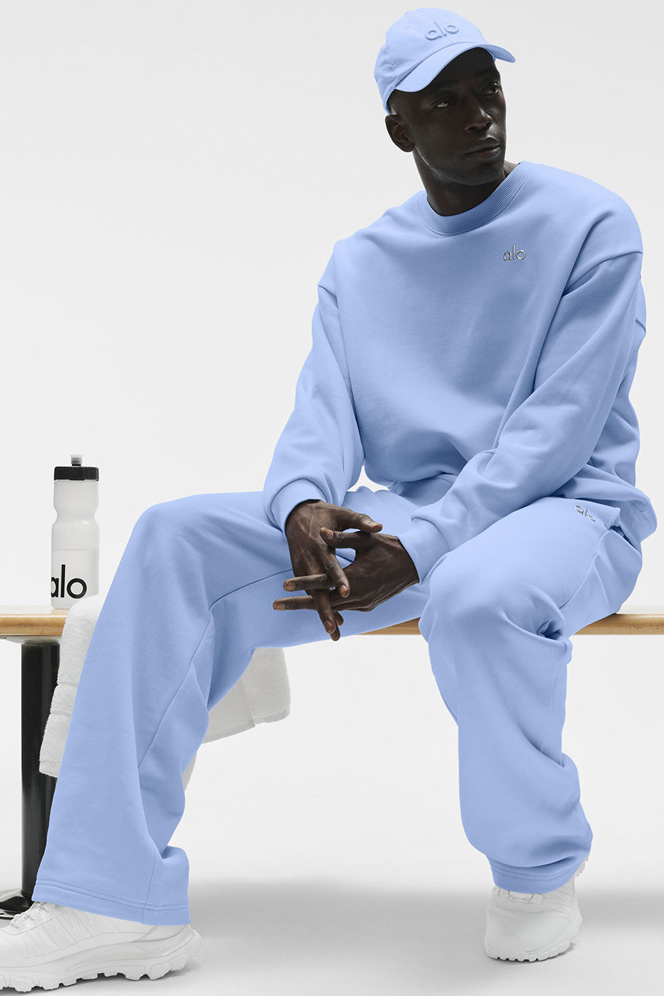 Accolade Crew Neck Pullover - Light Provence Blue Man