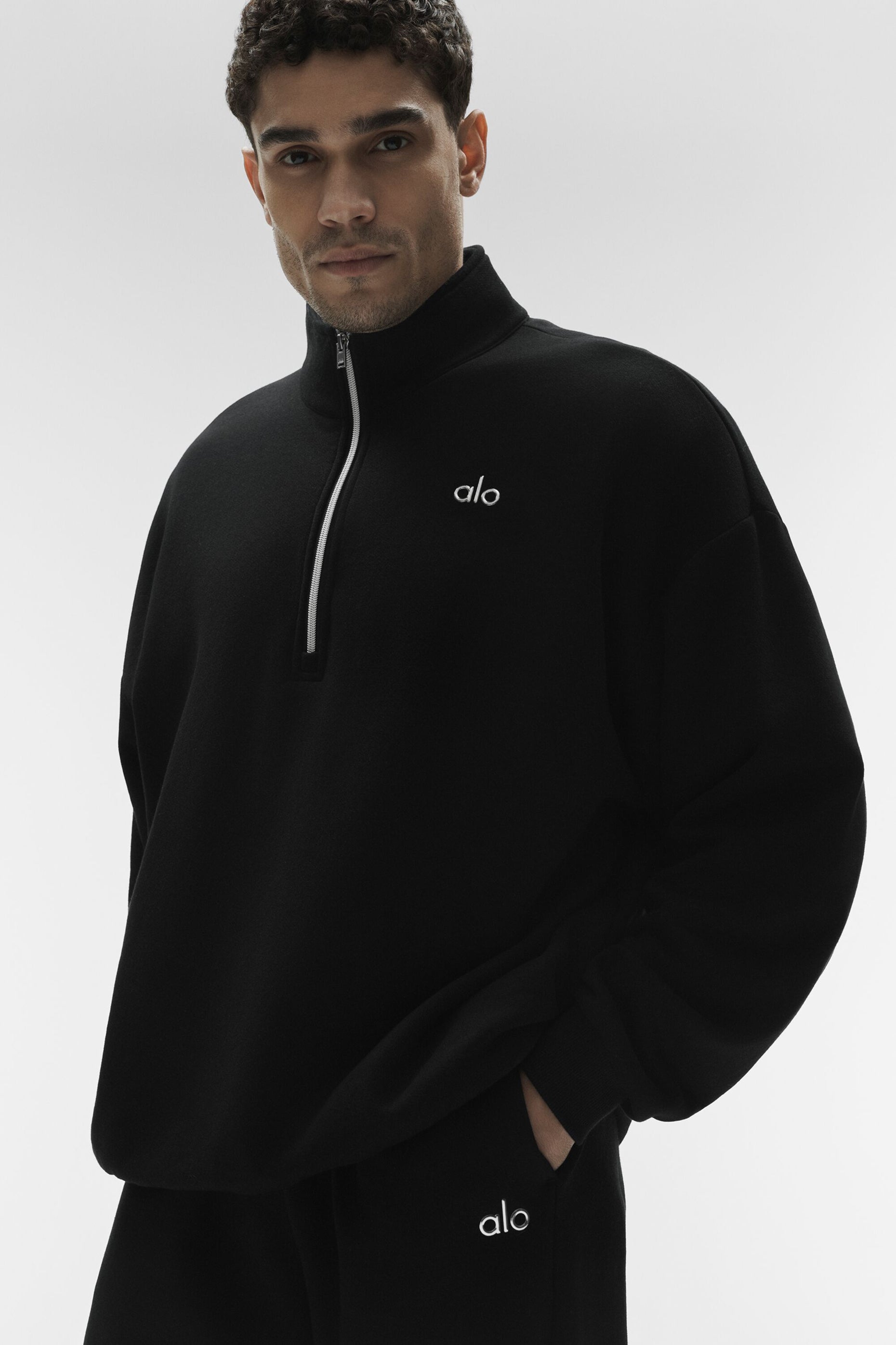 Accolade 1/4 Zip Pullover - Black Man