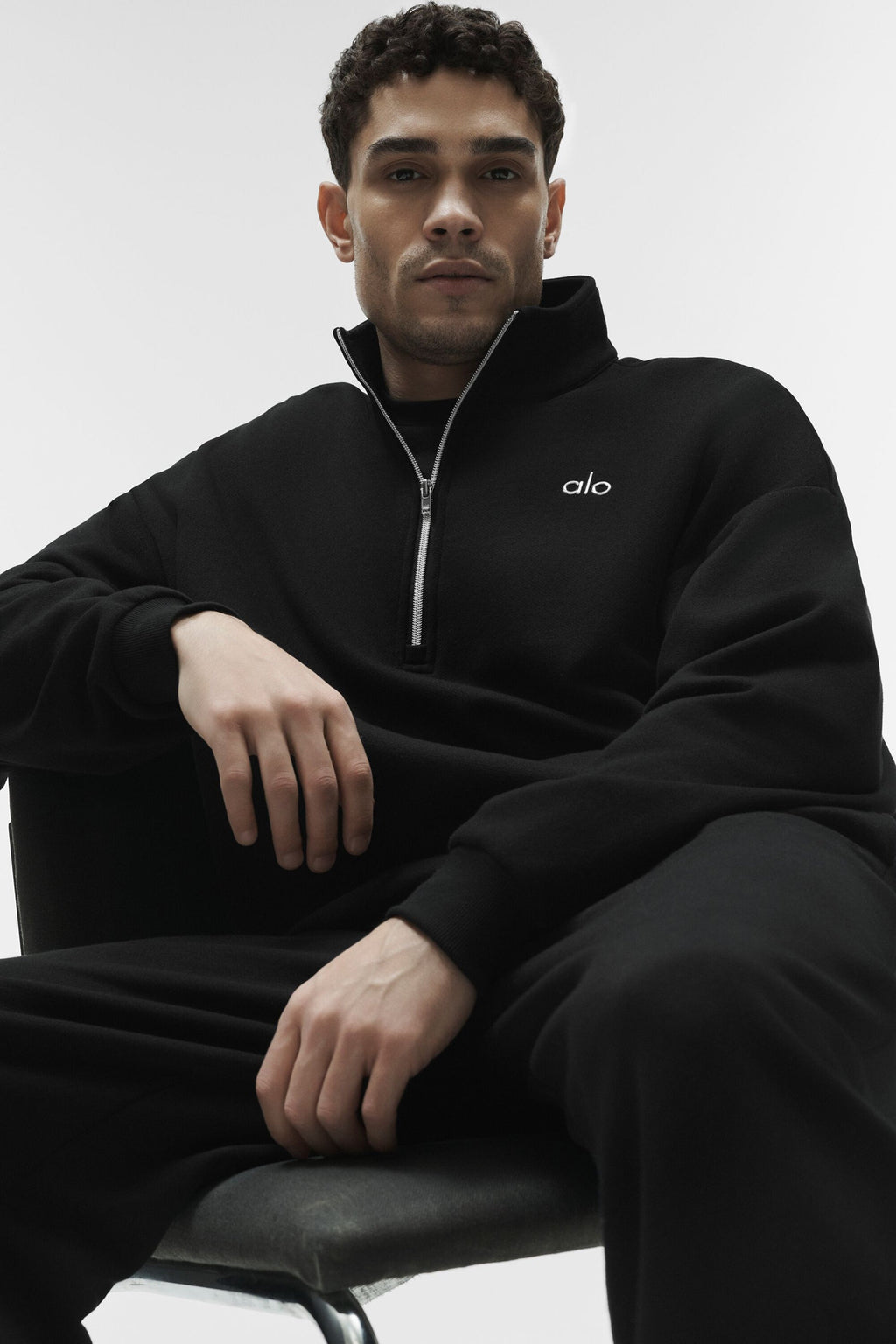 Accolade 1/4 Zip Pullover - Black Man