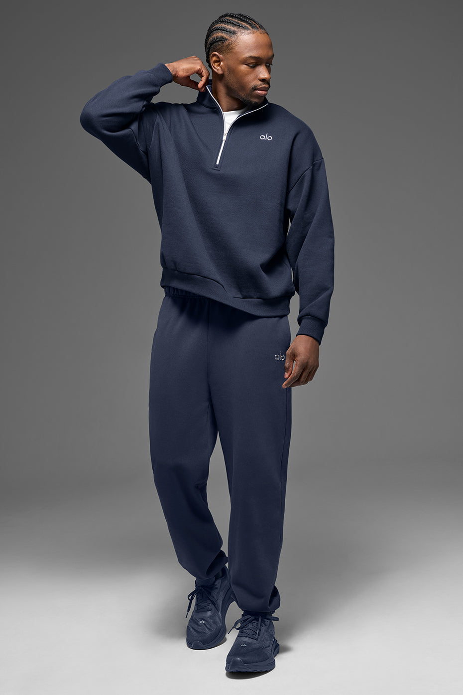 Accolade 1/4 Zip Pullover - Navy Man