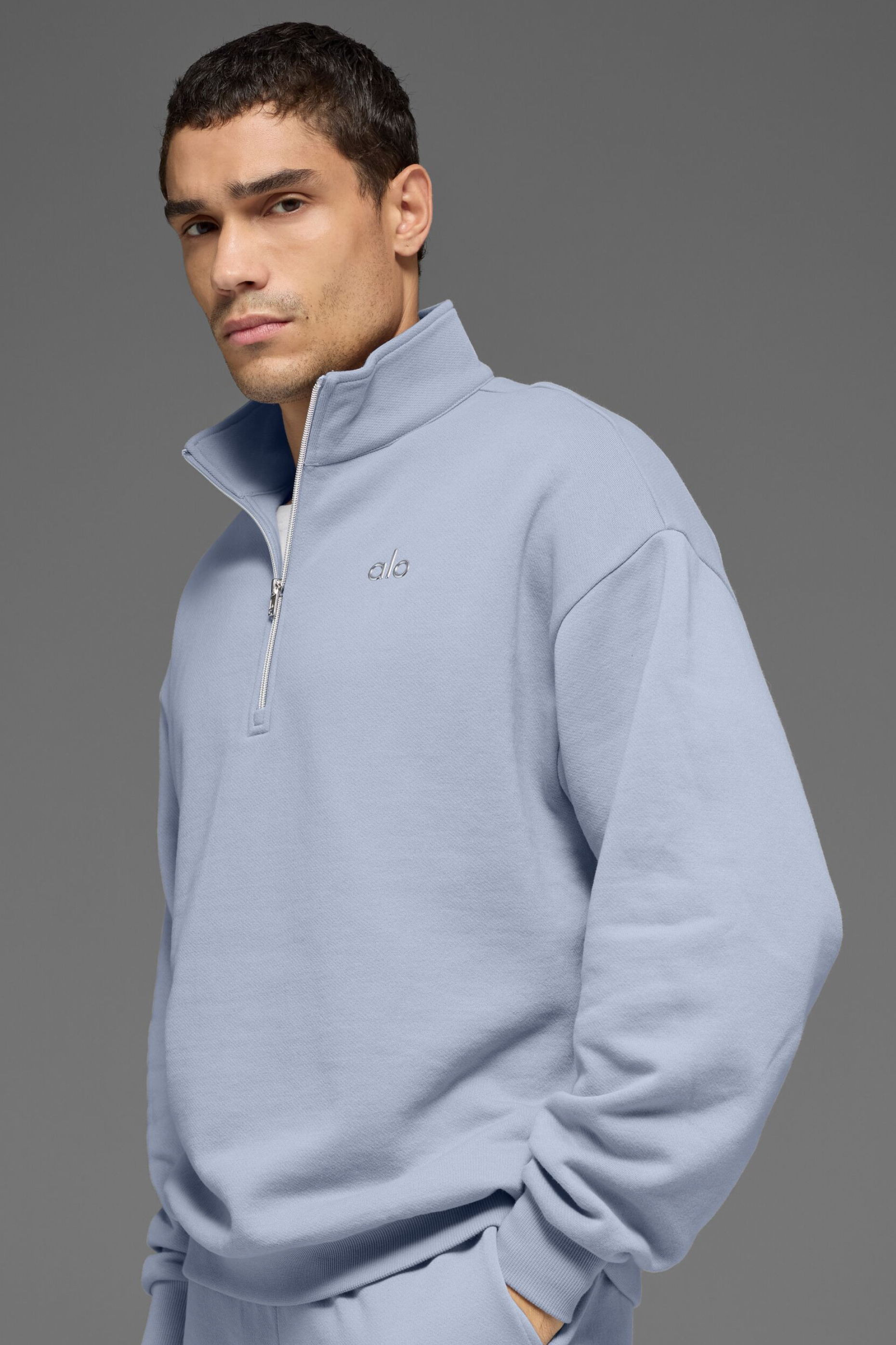 Accolade 1/4 Zip Pullover - Winter Frost Man