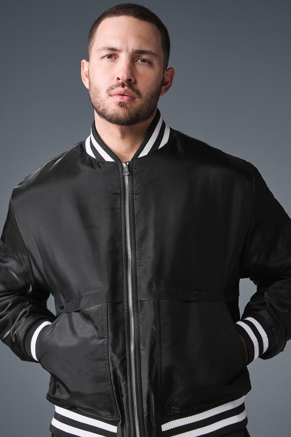 Afterglow Varsity  Man Jacket - Black