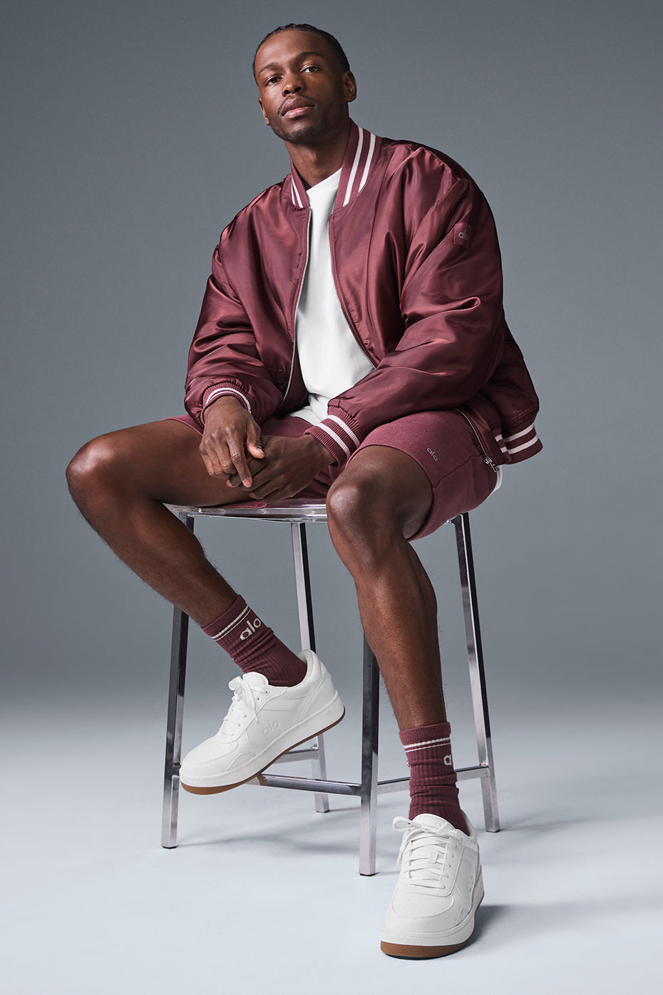 Afterglow Varsity Man Jacket - Burgundy Truffle