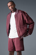 Afterglow Varsity Man Jacket - Burgundy Truffle