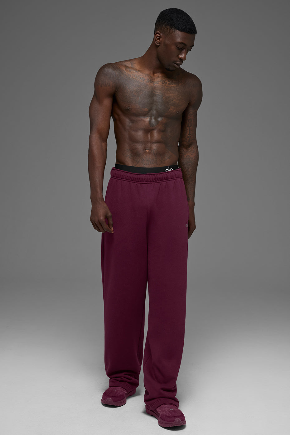 Accolade Straight Leg Sweatpant - Burgundy Man