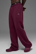 Accolade Straight Leg Sweatpant - Burgundy Man